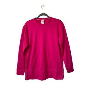ADIDAS TRAINING Women's Aeroready GG Crewneck Sweatshirt SIZE S‎ Hot Pink NWT